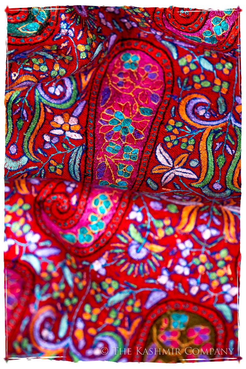 Le Rougé Paisley - Grand Pashmina Shawl