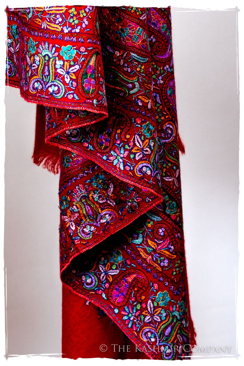 Le Rougé Paisley - Grand Pashmina Shawl