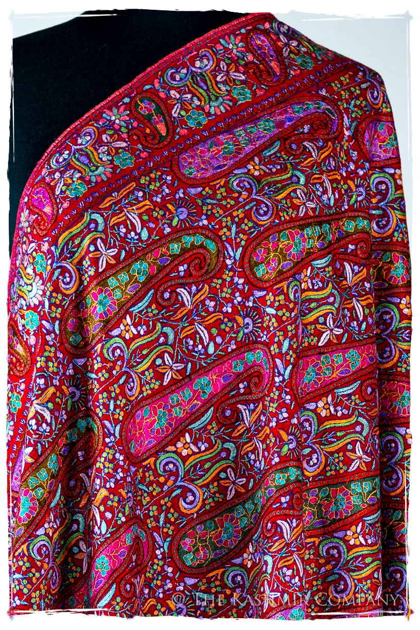 Le Rougé Paisley - Grand Pashmina Shawl