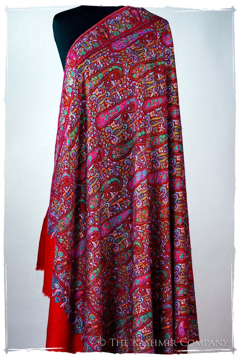 Le Rougé Paisley - Grand Pashmina Shawl