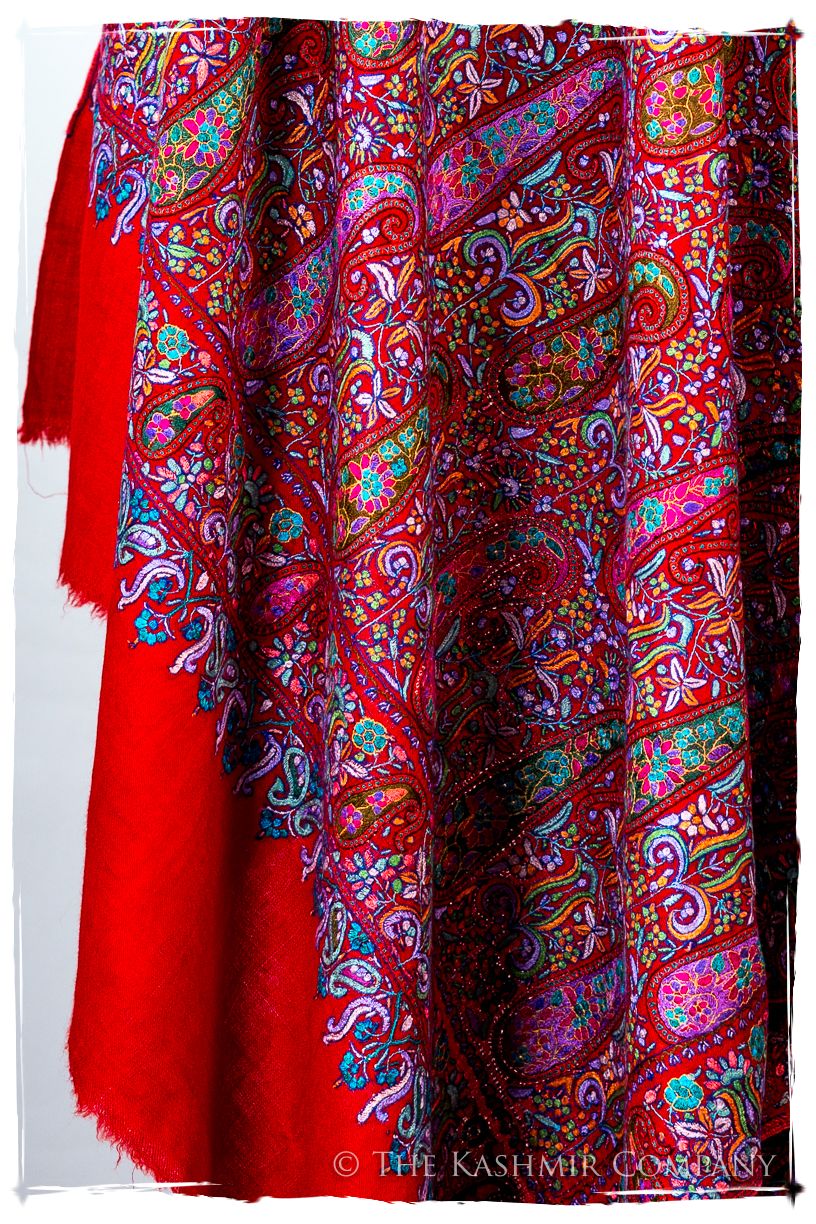 Le Rougé Paisley - Grand Pashmina Shawl
