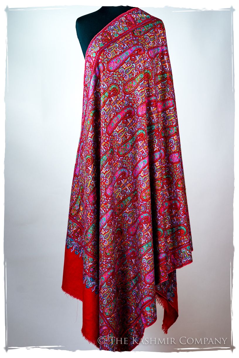 Le Rougé Paisley - Grand Pashmina Shawl