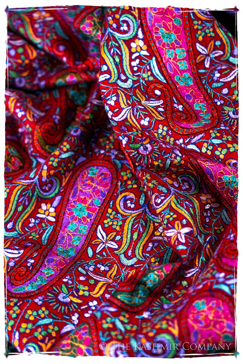 Le Rougé Paisley - Grand Pashmina Shawl