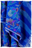 Bléu Stained Glass - Kani Grand Handloom Pashmina Shawl