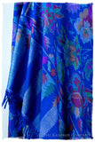 Bléu Stained Glass - Kani Grand Handloom Pashmina Shawl