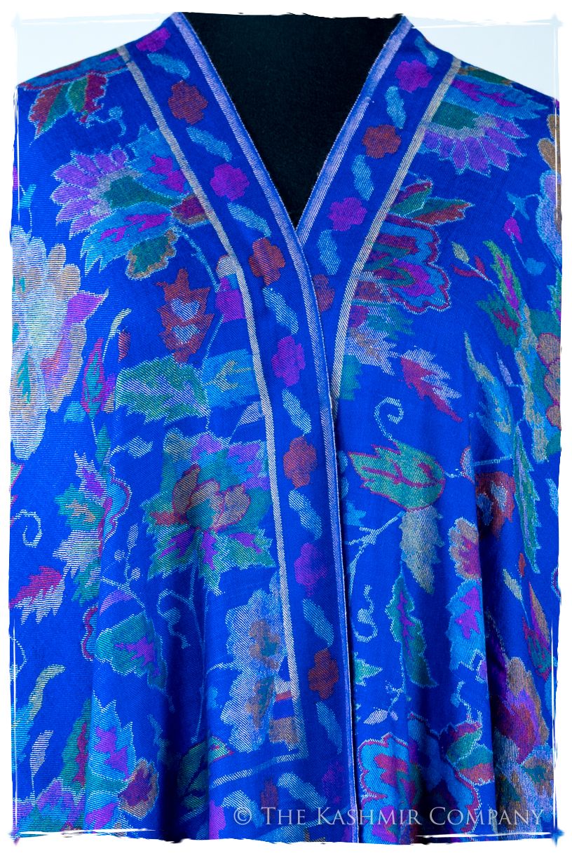 Bléu Stained Glass - Kani Grand Handloom Pashmina Shawl