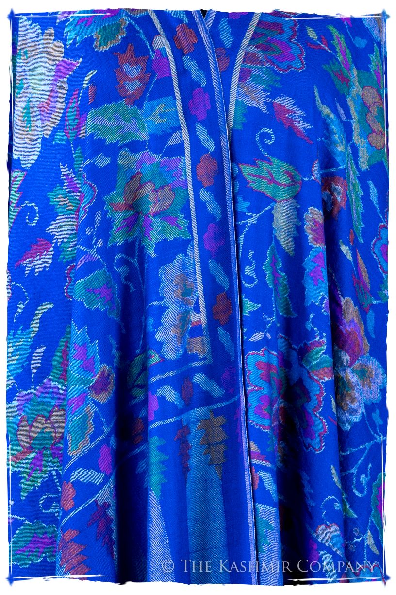 Bléu Stained Glass - Kani Grand Handloom Pashmina Shawl