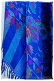 Bléu Stained Glass - Kani Grand Handloom Pashmina Shawl