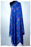 Bléu Stained Glass - Kani Grand Handloom Pashmina Shawl