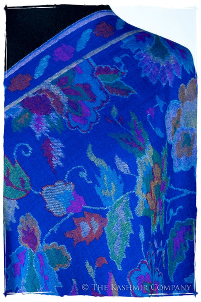 Bléu Stained Glass - Kani Grand Handloom Pashmina Shawl