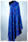 Bléu Stained Glass - Kani Grand Handloom Pashmina Shawl