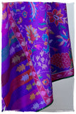 Bahamian Béauty Stained Glass - Kani Grand Handloom Pashmina Shawl