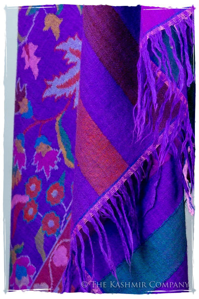 Bahamian Béauty Stained Glass - Kani Grand Handloom Pashmina Shawl