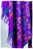 Bahamian Béauty Stained Glass - Kani Grand Handloom Pashmina Shawl