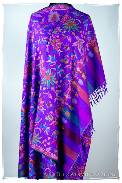 Bahamian Béauty Stained Glass - Kani Grand Handloom Pashmina Shawl