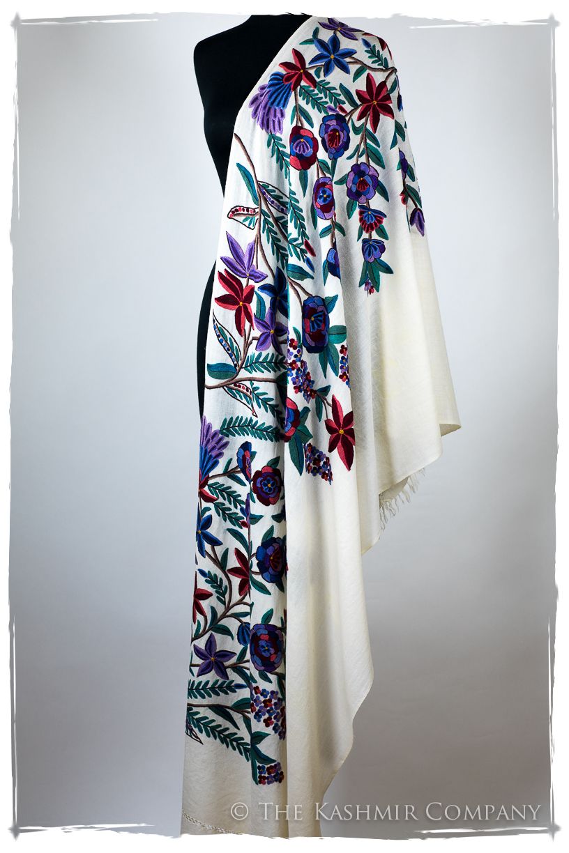 Nouvelle Soirée Clarétte d'ivoire Shawl