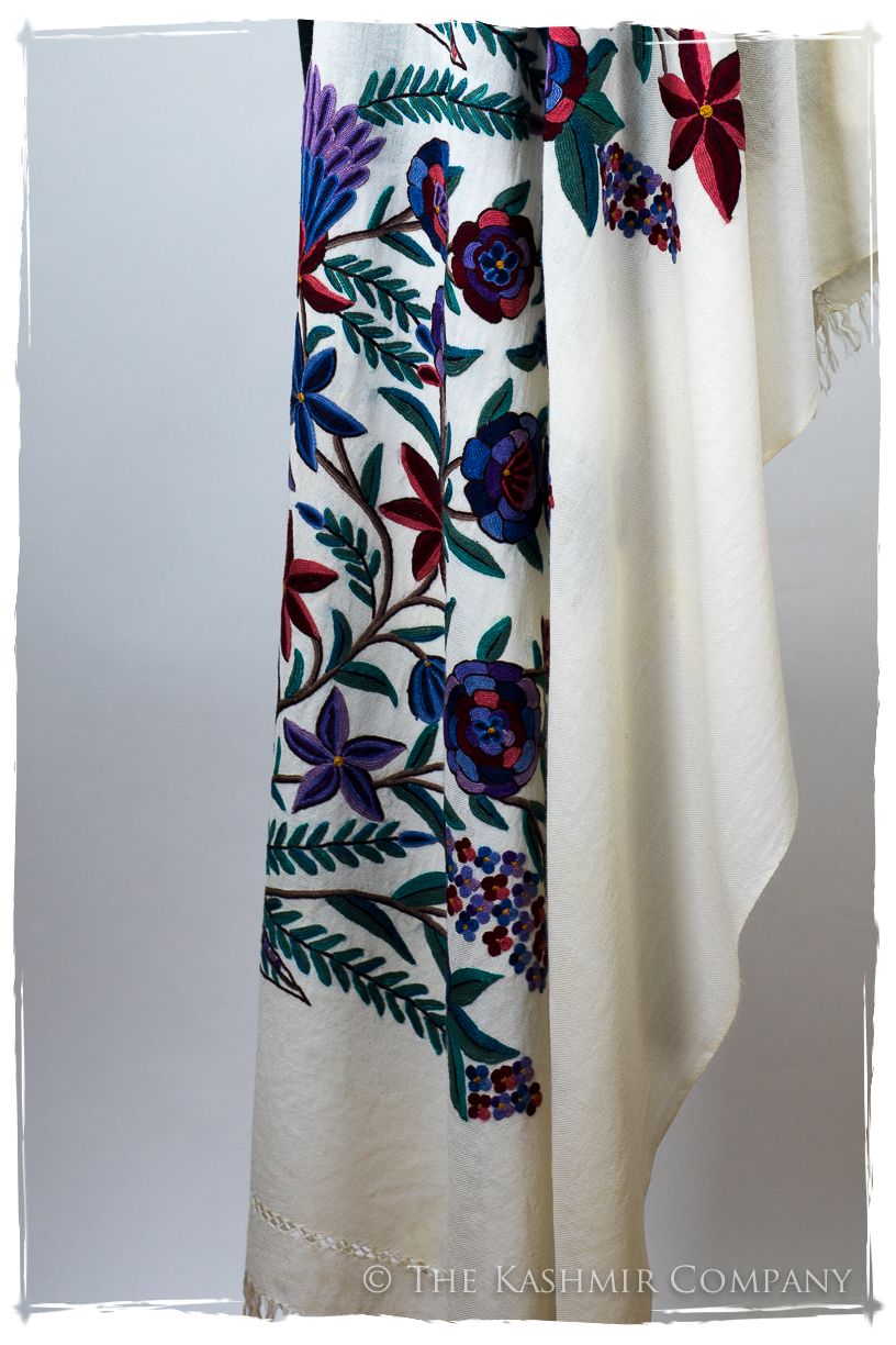Nouvelle Soirée Clarétte d'ivoire Shawl