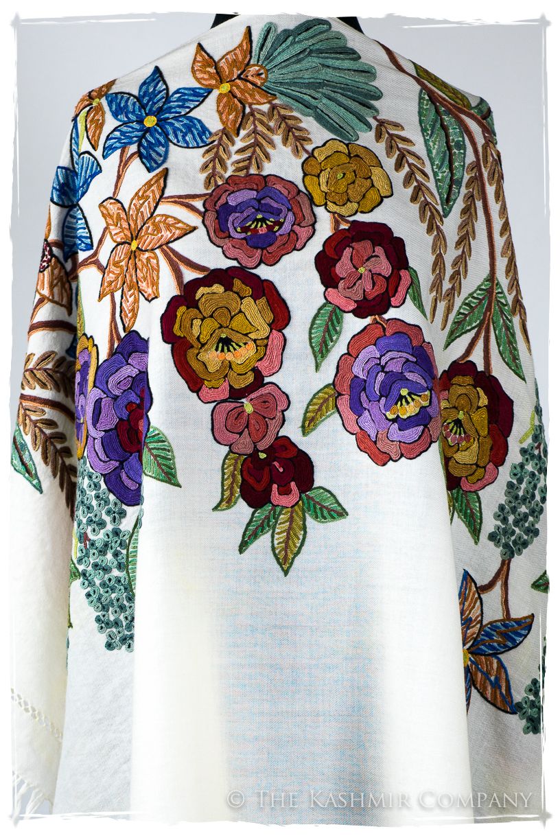 Nouvelle Soirée Édelie d'ivoire Shawl