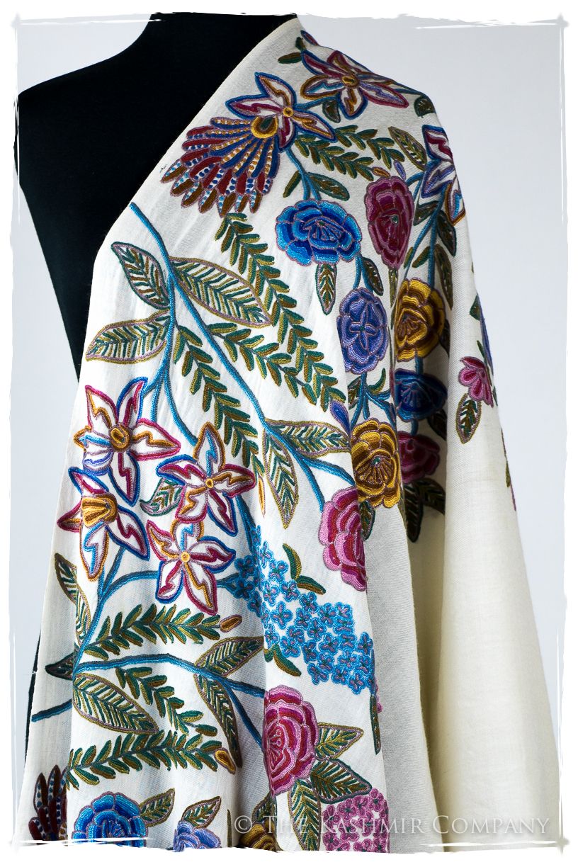 Nouvelle Soirée Celiné d'ivoire Shawl