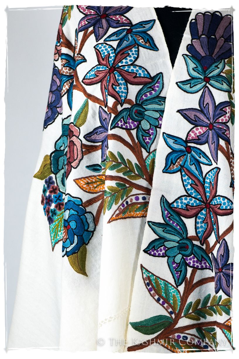 Nouvelle Soirée Genevé d'ivoire Shawl