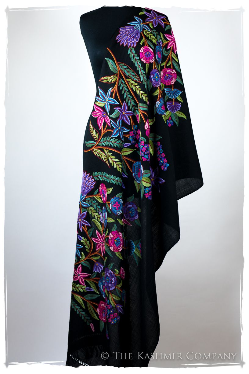 Nouvelle Soirée Célestine Noir Shawl