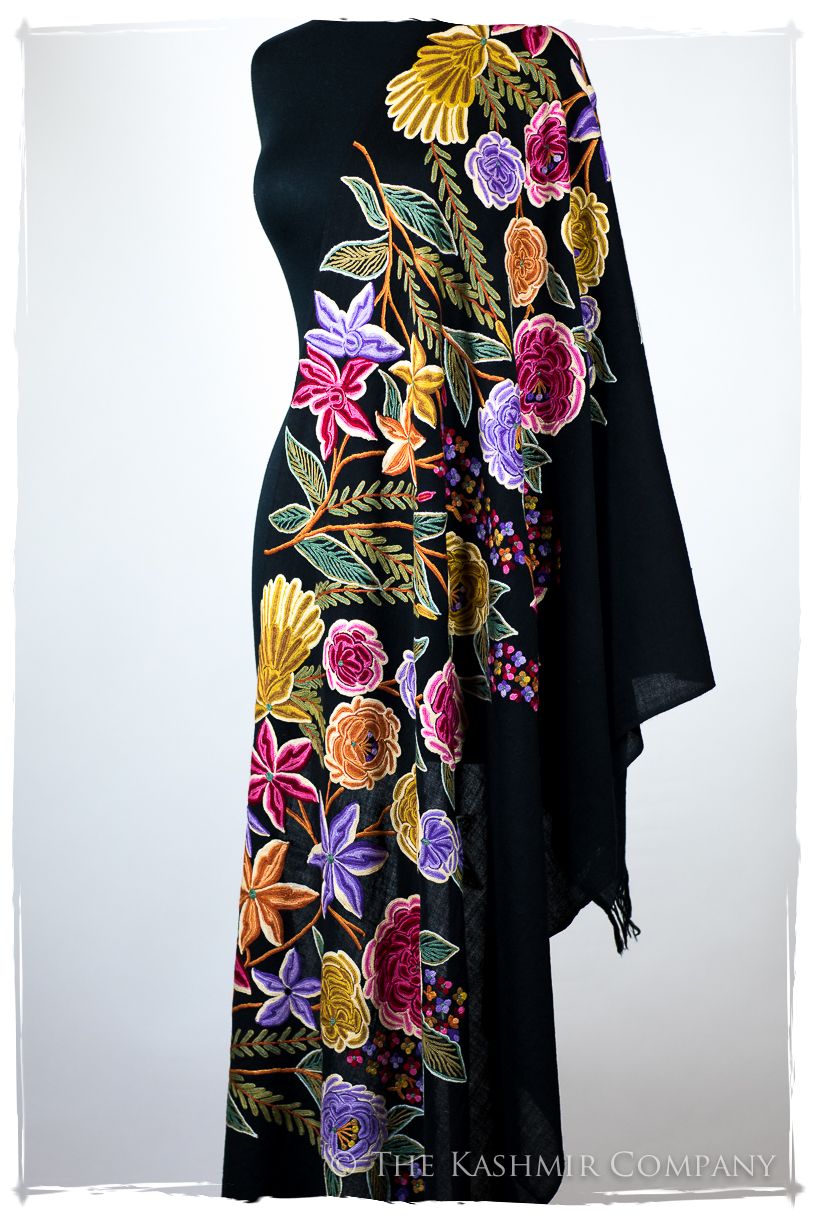 Nouvelle Soirée Angélique Noir Shawl
