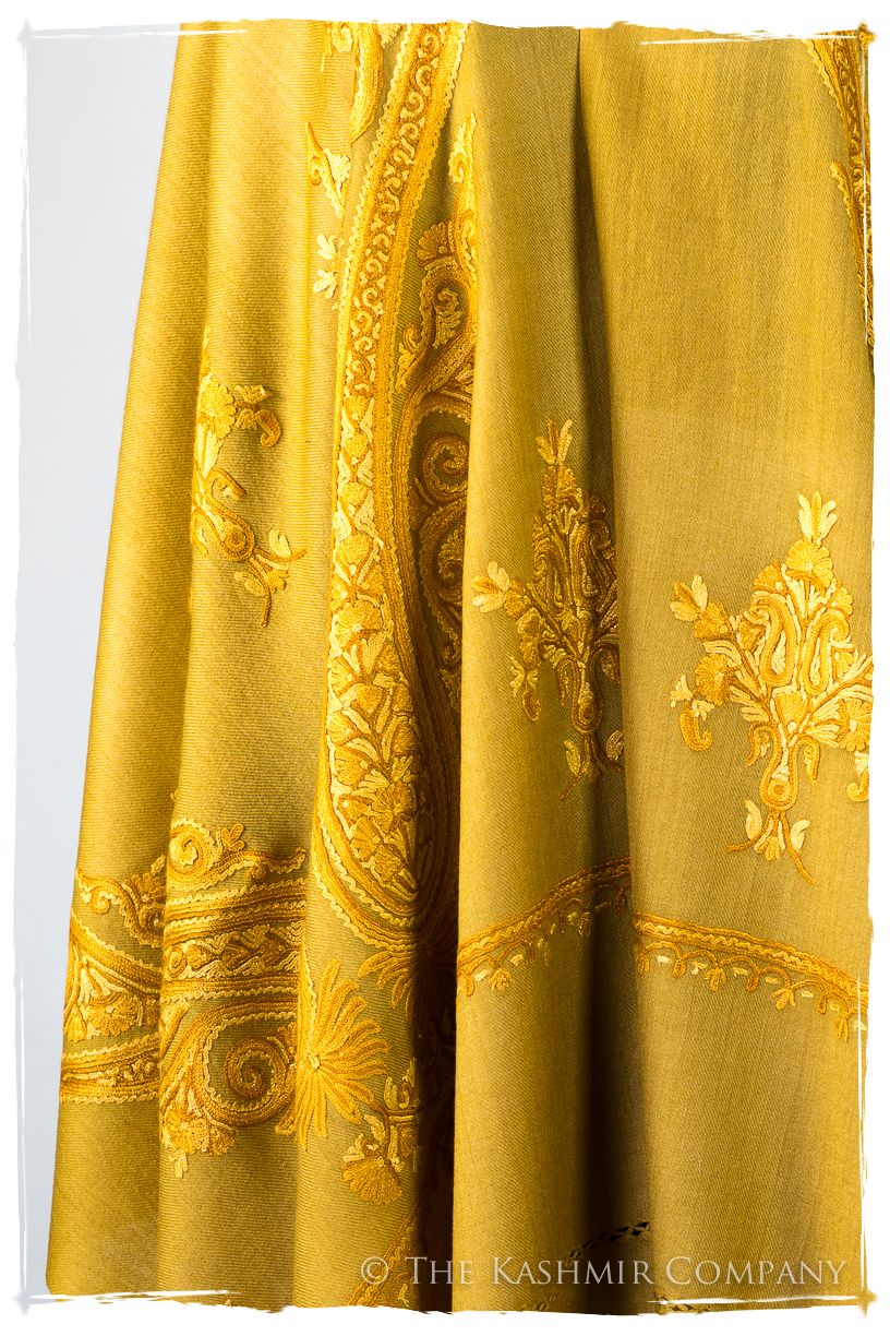 Soufre Amber Royale Paisley Shawl