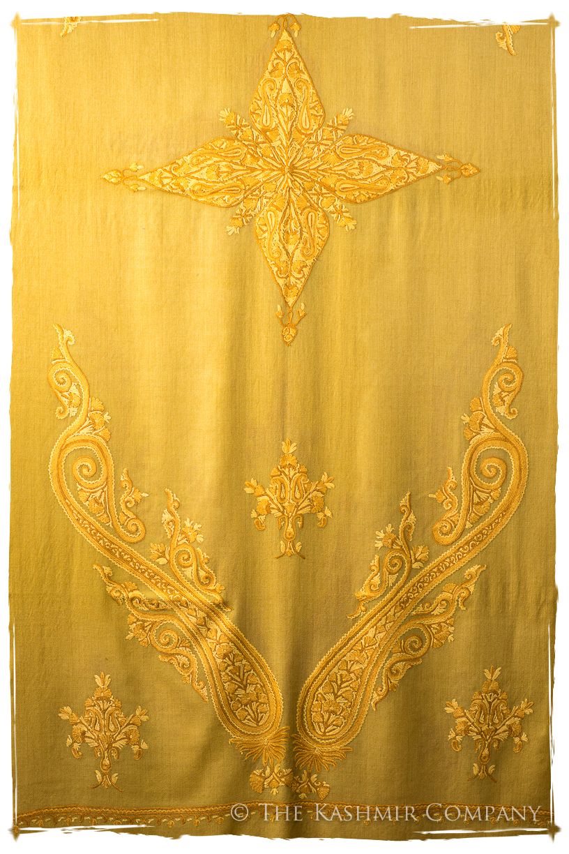 Soufre Amber Royale Paisley Shawl