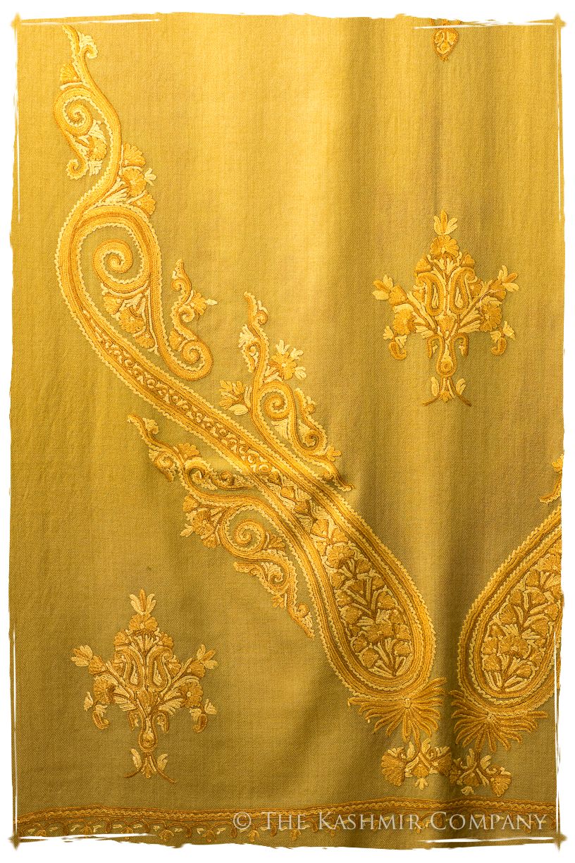 Soufre Amber Royale Paisley Shawl