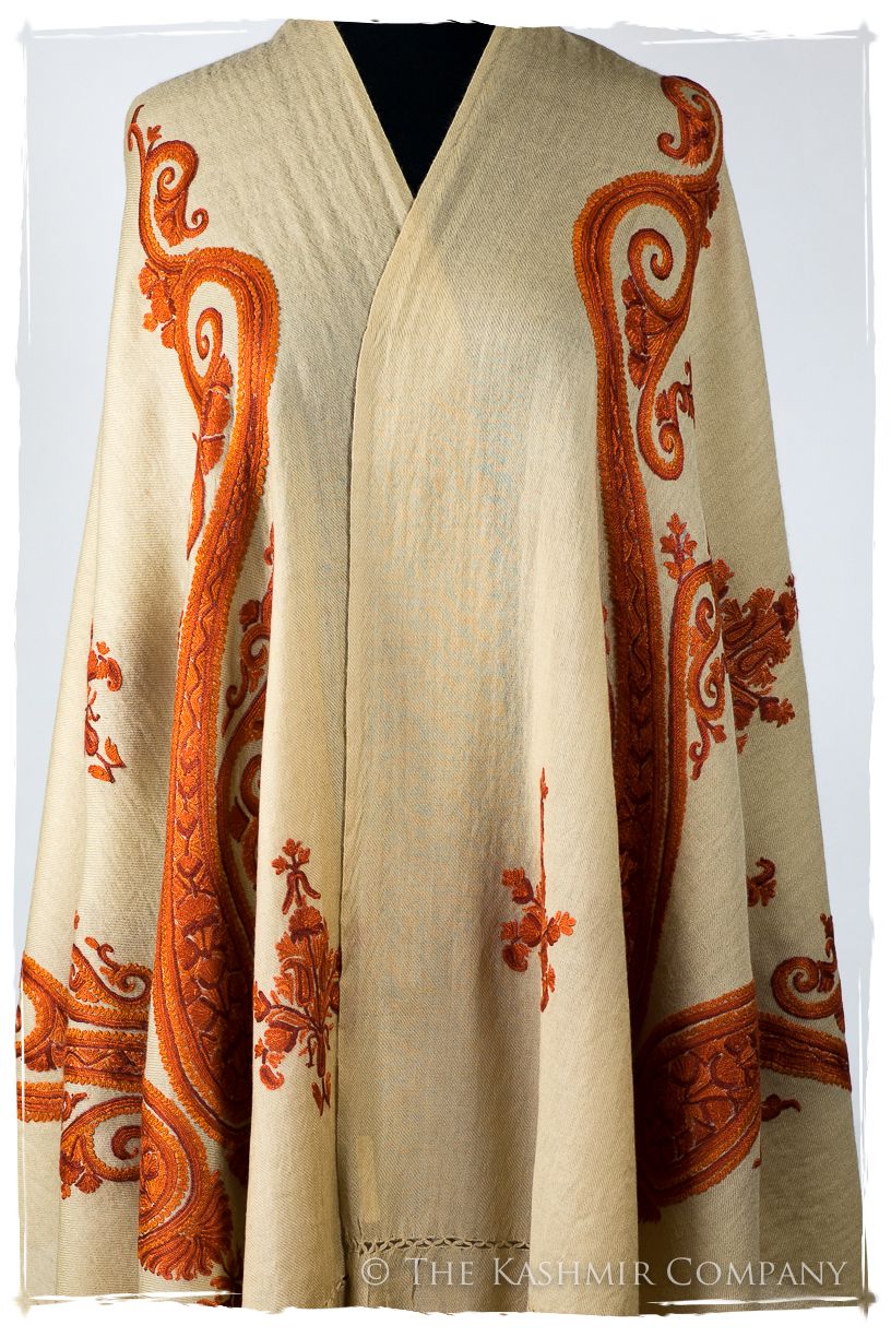 Mocha Monique Royale Paisley Shawl
