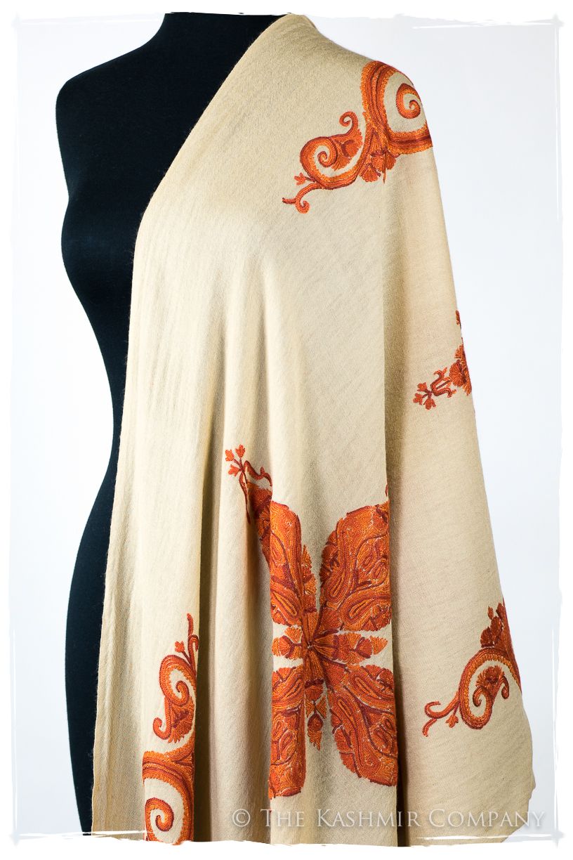 Mocha Monique Royale Paisley Shawl