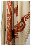 Mocha Monique Royale Paisley Shawl