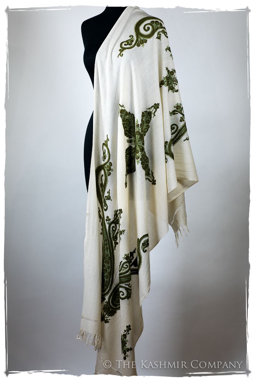 Watercress Winnie Royale Paisley Shawl