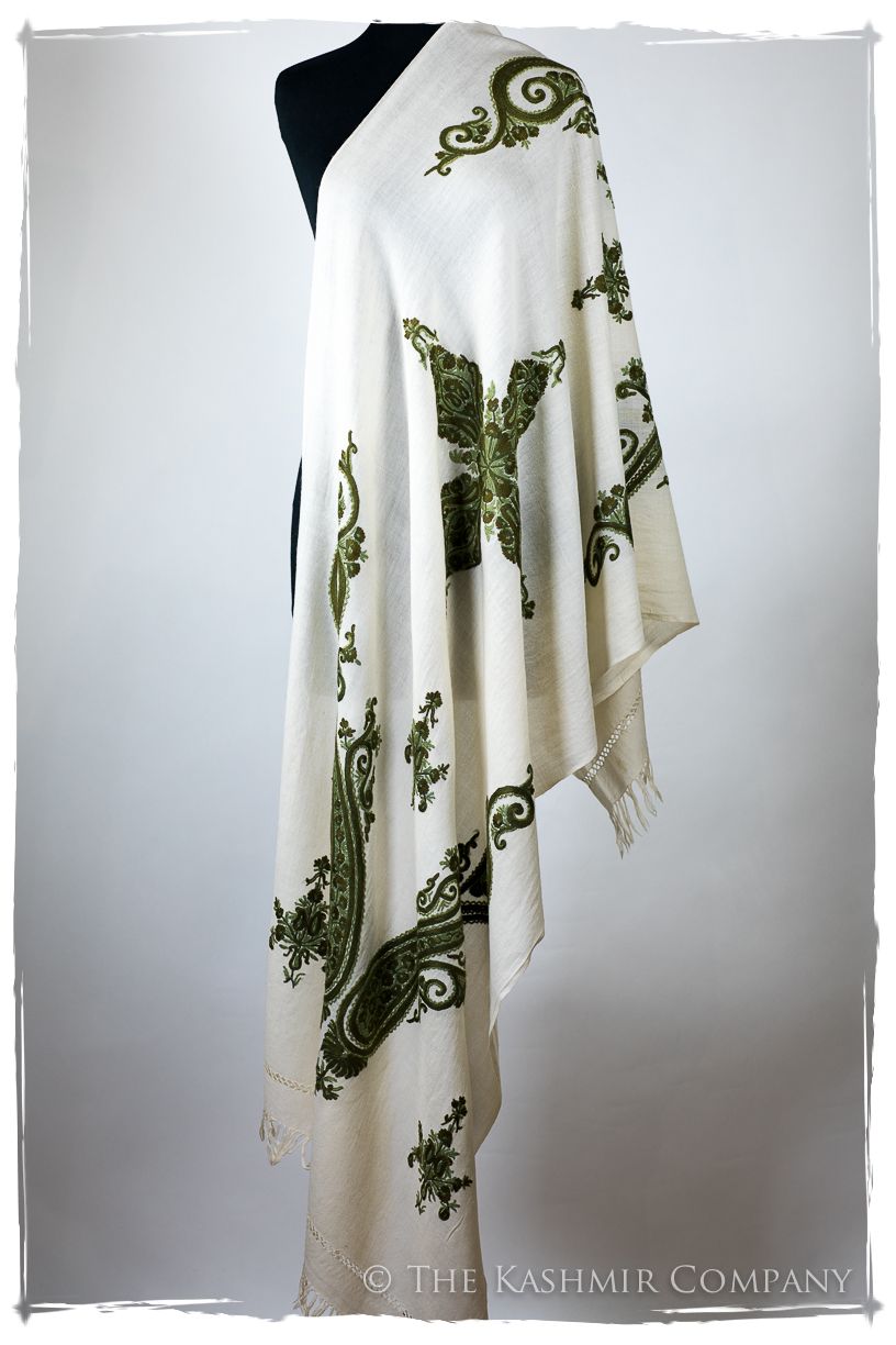 Watercress Winnie Royale Paisley Shawl