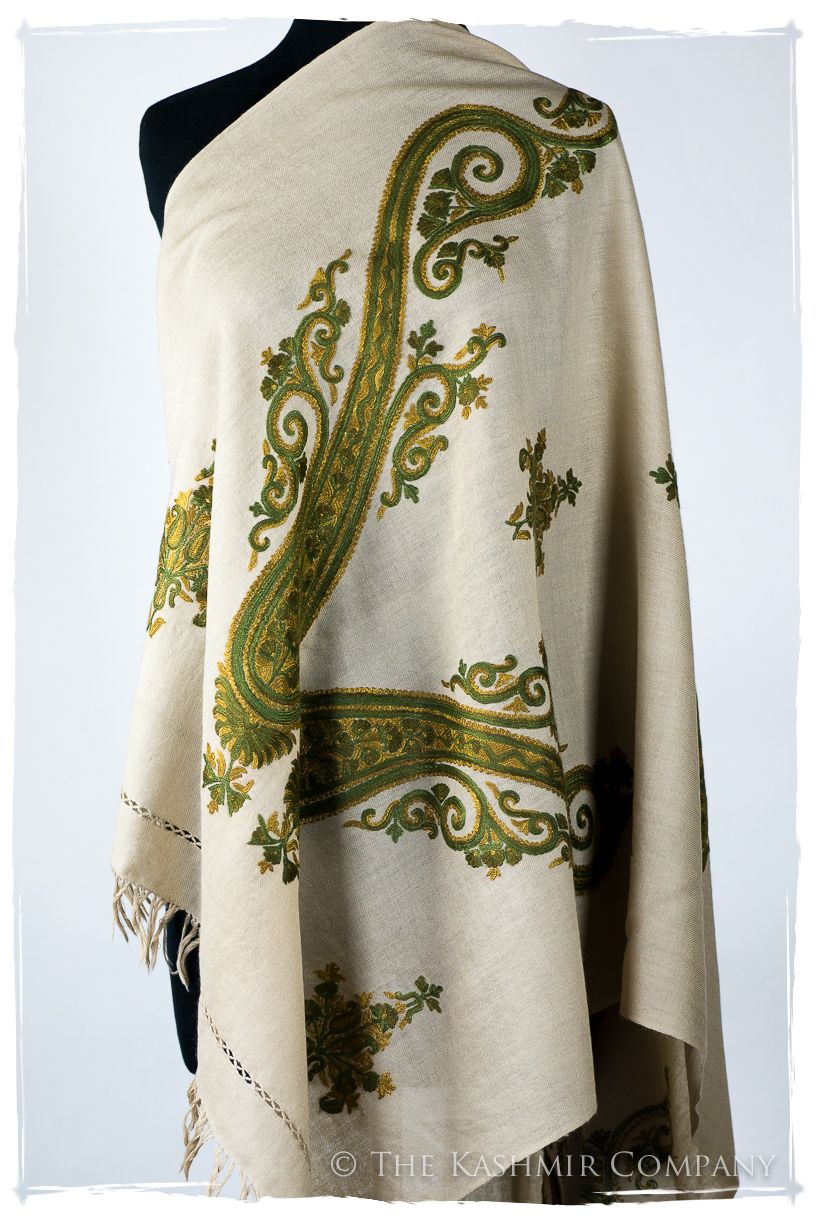 Sage Simone Royale Paisley Shawl