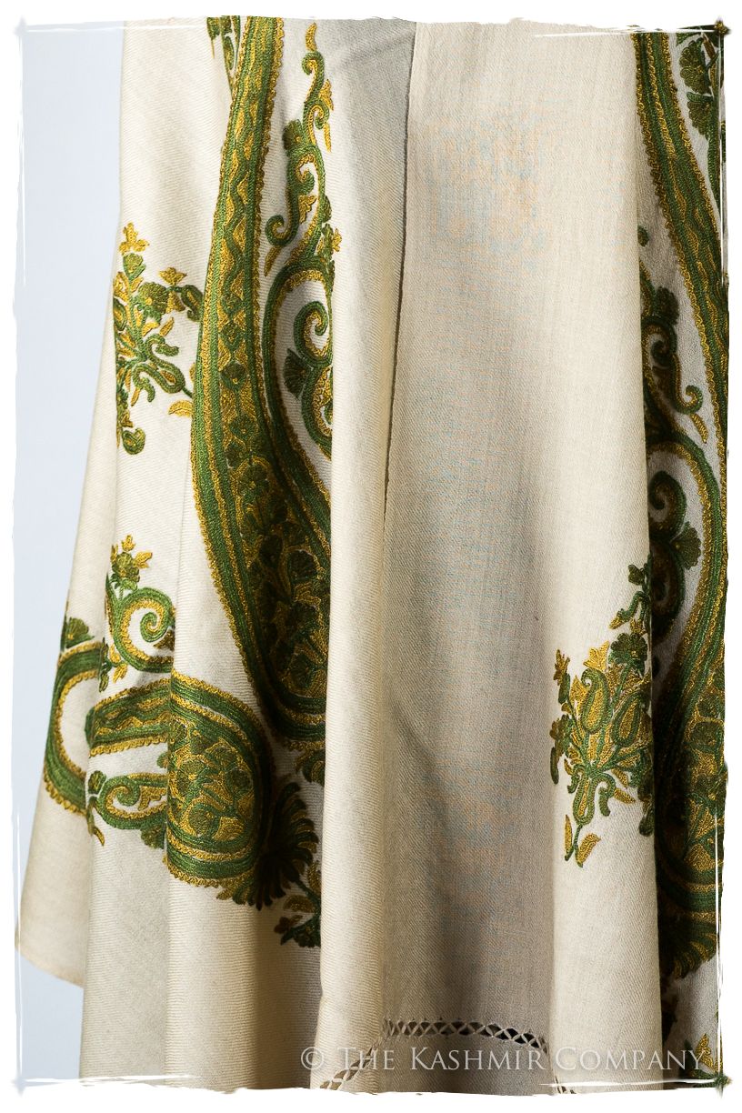 Sage Simone Royale Paisley Shawl