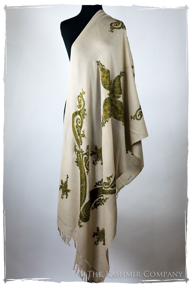 Sage Simone Royale Paisley Shawl
