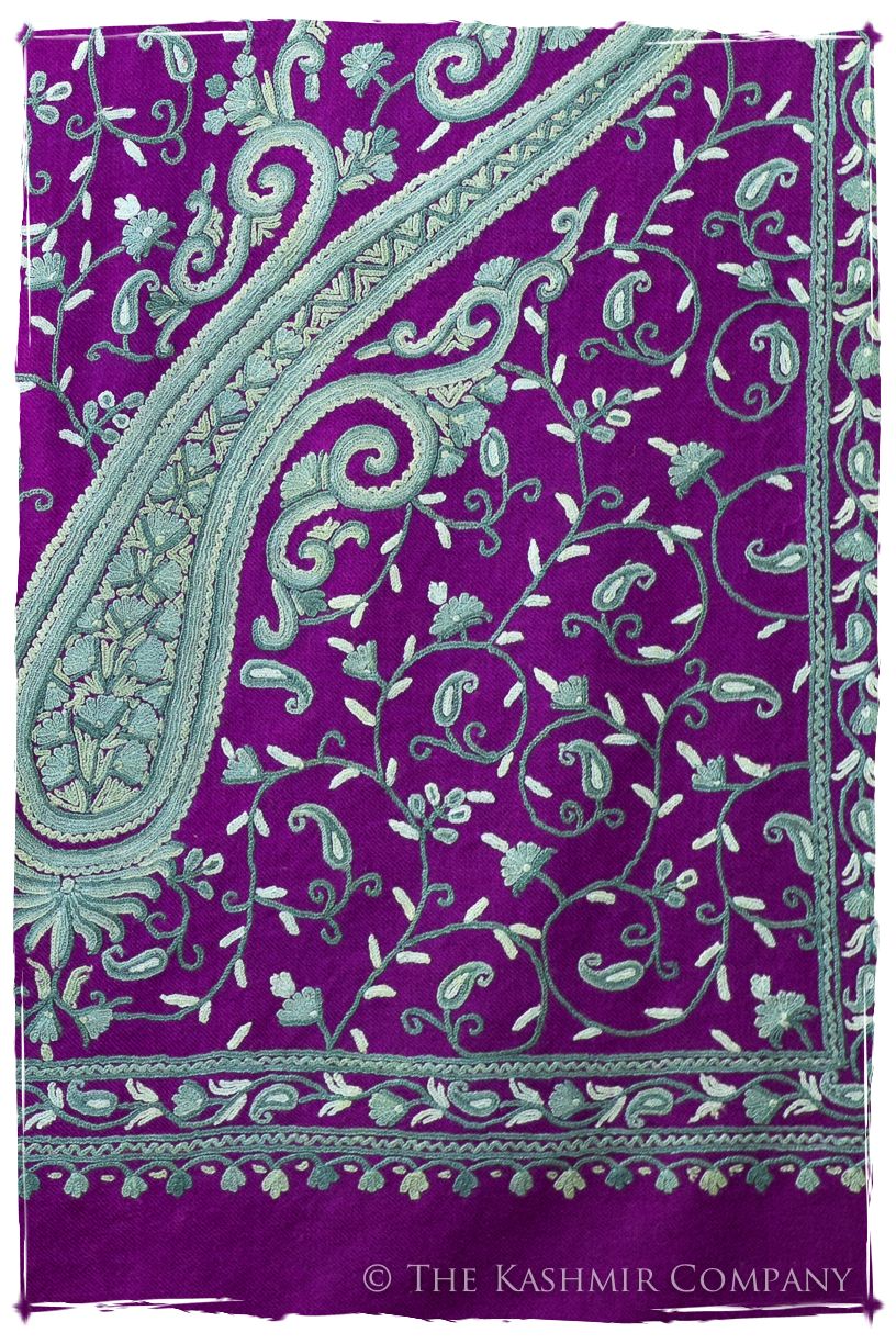 Palais d'orient ciel Violet Française Paisley Shawl