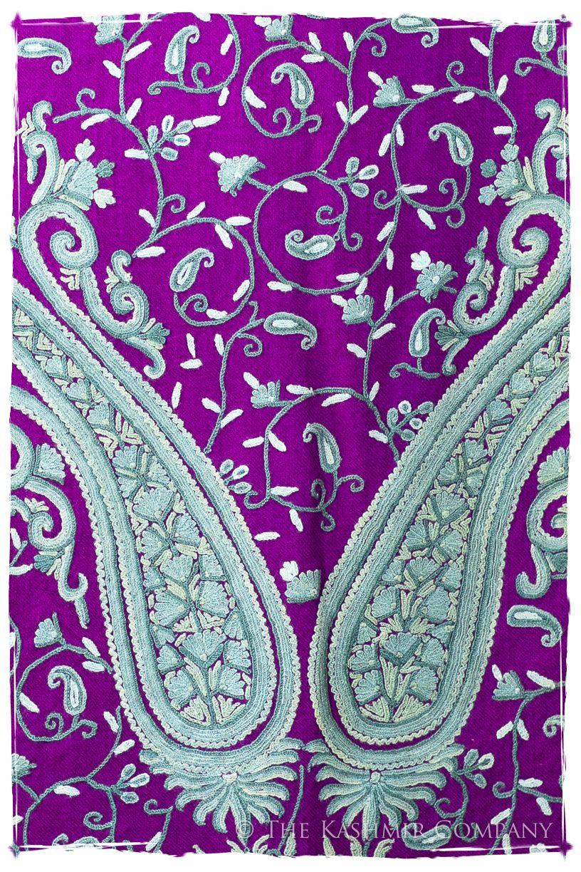 Palais d'orient ciel Violet Française Paisley Shawl