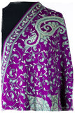 Palais d'orient ciel Violet Française Paisley Shawl