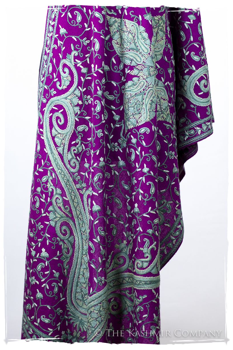 Palais d'orient ciel Violet Française Paisley Shawl