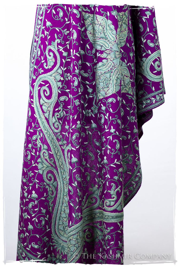 Palais d'orient ciel Violet Française Paisley Shawl