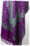 Palais d'orient ciel Violet Française Paisley Shawl