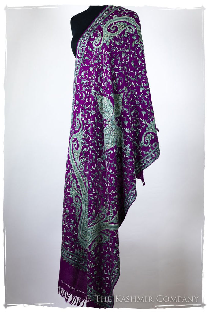 Palais d'orient ciel Violet Française Paisley Shawl