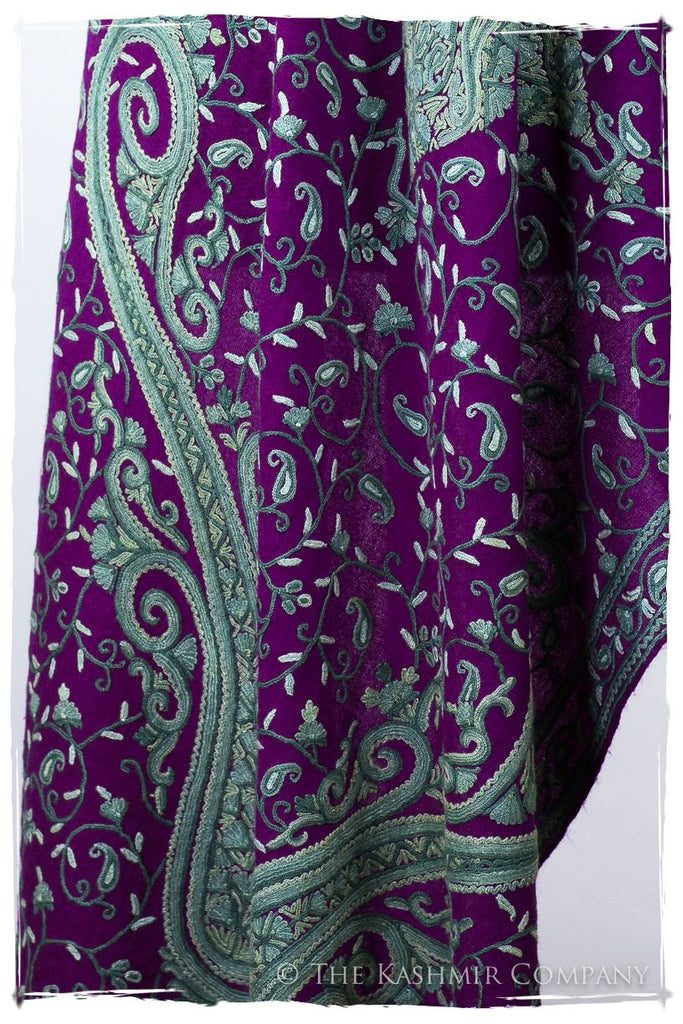 Palais d'orient ciel Violet Française Paisley Shawl