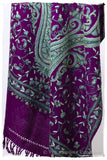 Palais d'orient ciel Violet Française Paisley Shawl