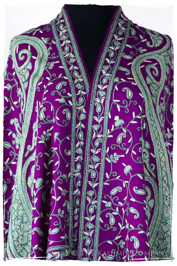 Palais d'orient ciel Violet Française Paisley Shawl