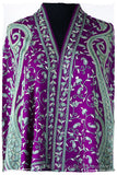 Palais d'orient ciel Violet Française Paisley Shawl