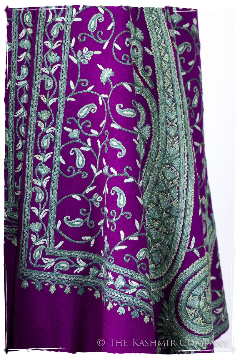 Palais d'orient ciel Violet Française Paisley Shawl