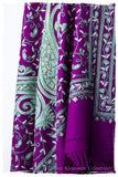 Palais d'orient ciel Violet Française Paisley Shawl